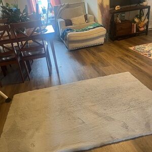 Plush Gray Area Rug